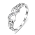 Hot Sales 925 Sterling Silver Infinity Ring Jewelry